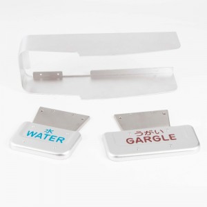 Plaques estampées en aluminium avec couleur